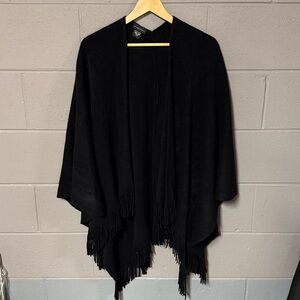 New York & Company Black Knit Shawl